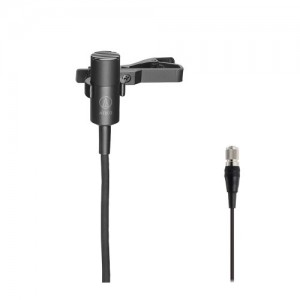 Omnidirectional Condenser Lavalier Microphone, for A-T Wireless System